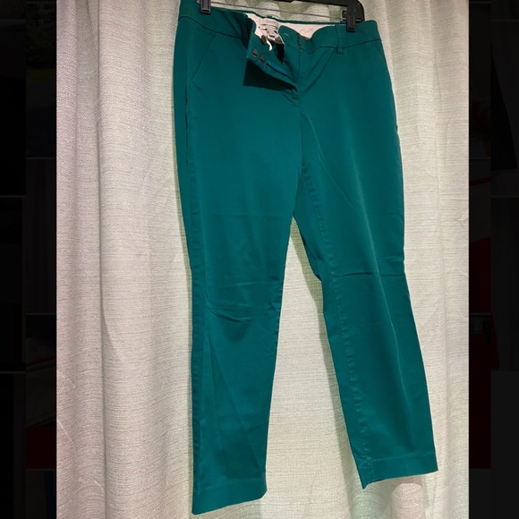Teal J Crew Capri Pant - Picture 1 of 4